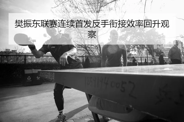 樊振东联赛连续首发反手衔接效率回升观察 - JXTY